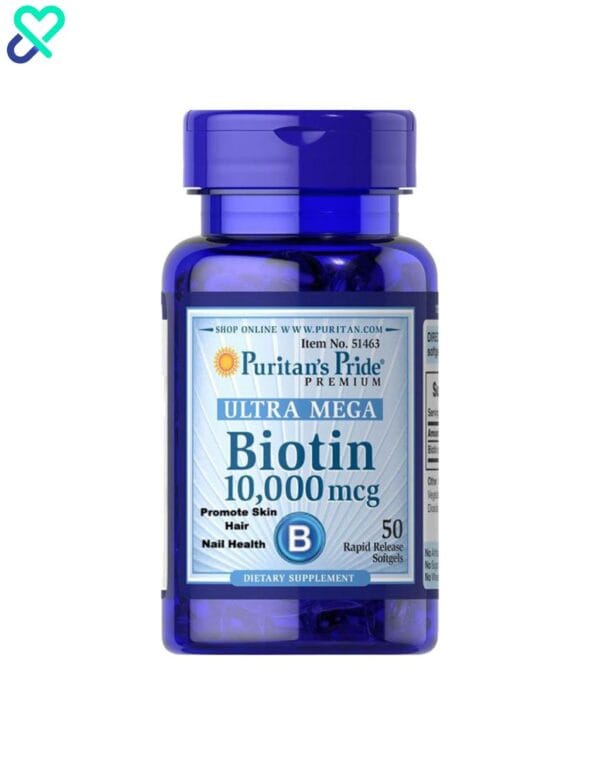 Puritan’s Pride Biotin 10000mg 50 Softgels