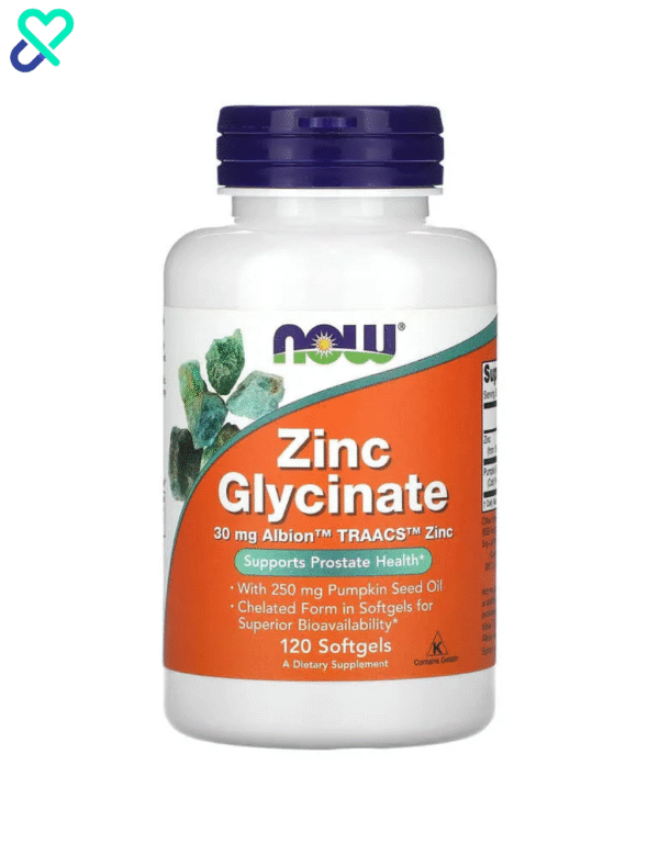 Now Zinc Glycinate 30mg 120 Cap