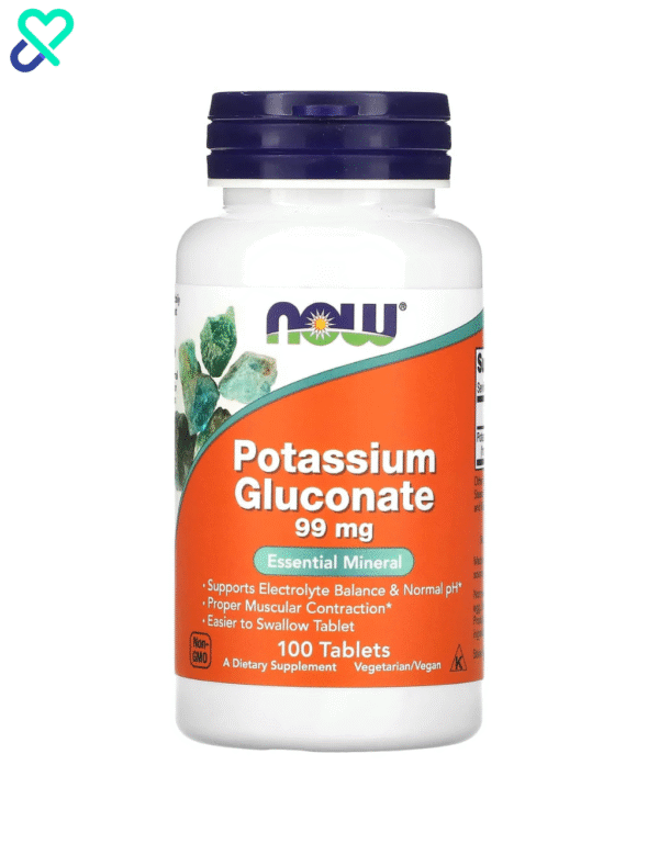 Now Potassium Gluconate 99mg 100 Cap