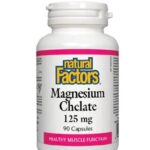 Natural Factors Magnesium Chelate 125mg 90 Cap