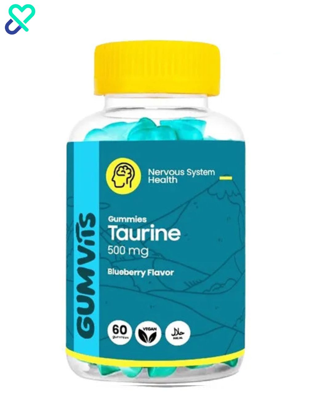 Gumvits Taurine 500mg Gummies 60 Ct