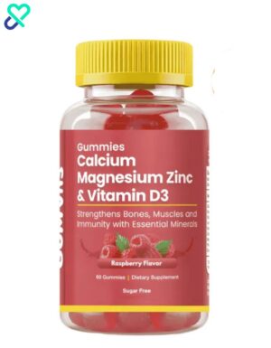 Gumvits Calcium Magnesium Zinc & Vitamin D3 Gummies 60 Ct
